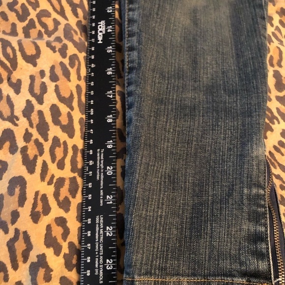 Bitten by Sarah Jessica Parker size 12 moto jeans with stretch zip at ankle - Picture 12 of 13